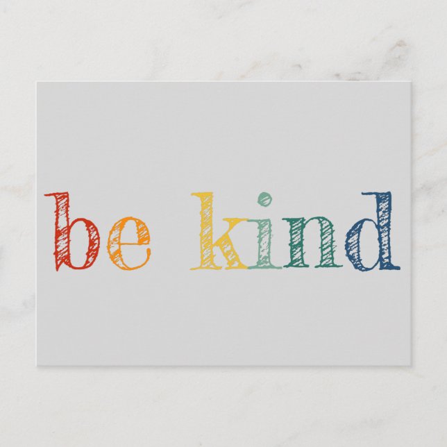 Be Kind Vintage Colour Postcard (Front)