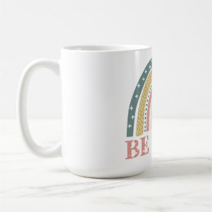 Be Kind with Colourful Rainbow Coffee Mug