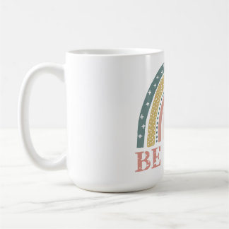 Be Kind with Colourful Rainbow Coffee Mug