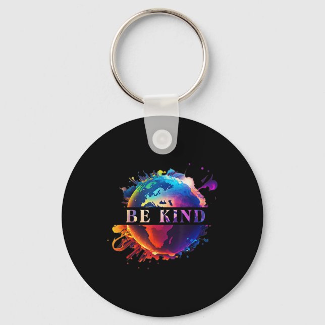Be Kind With Mother Earth Environmental Protection Key Ring (Front)