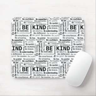 Be Kind Word Cloud inspirational Words Mouse Mat