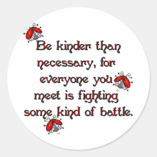 Be Kinder Classic Round Sticker