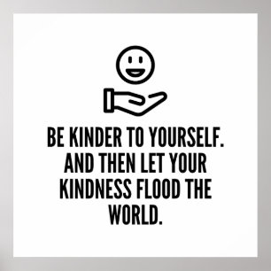 Be kinder to yourself poster