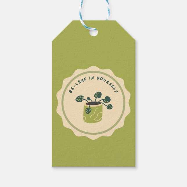 Be-Leaf In Yourself Gift Tag (Front)
