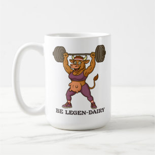 Be Legen-Dairy Cow - Funny Gym Coffee Mug