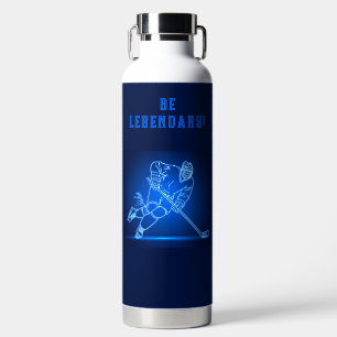 "Be Legendary" Hockey Player Water Bottle
