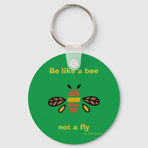 Be like a bee key ring