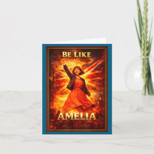 Be like amelia vintage union jack british uk card