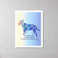 Be like hurricane and tiger BULL TERRIER art