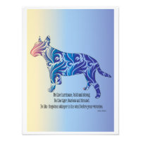 Be like hurricane and tiger BULL TERRIER art