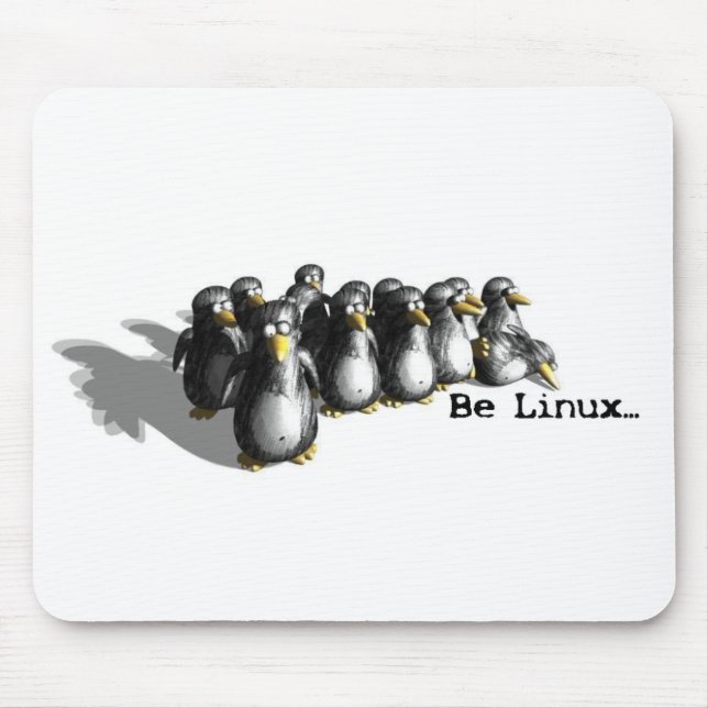 Be Linux Mouse Mat (Front)