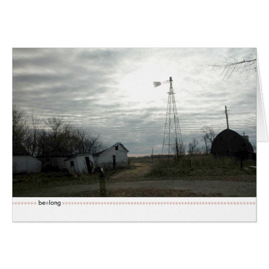 be*long_folded greeting card