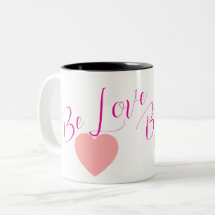 Be Love Minimal Heart Coffee Mug Everyday Inspir