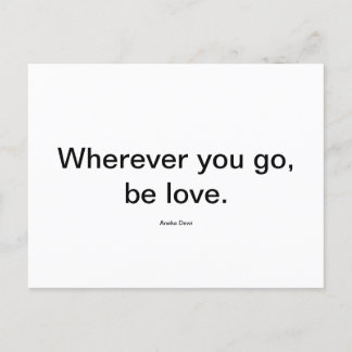 Be love postcard
