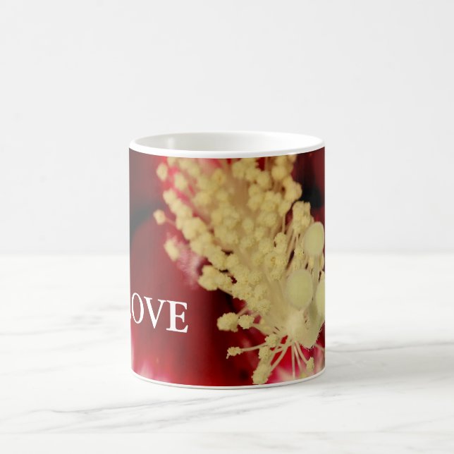 Be Love Quote Floral Close-up Photo  Mug (Center)