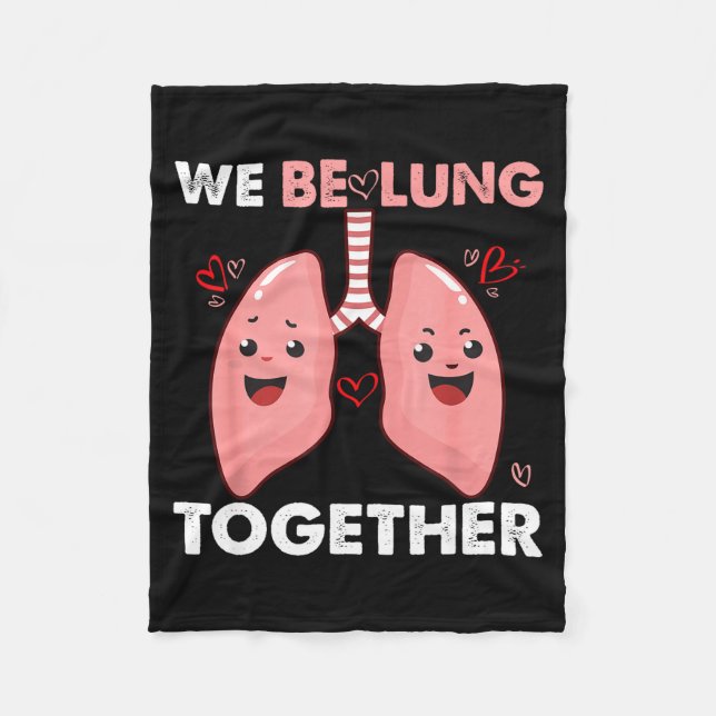 Be-lung together happy valentine's day couples fleece blanket (Front)