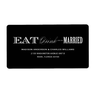 & BE MARRIED ADDRESS LABELS