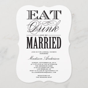 Be Married   Bridal Shower Invitation
