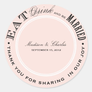 & BE MARRIED   FAVOR STICKERS