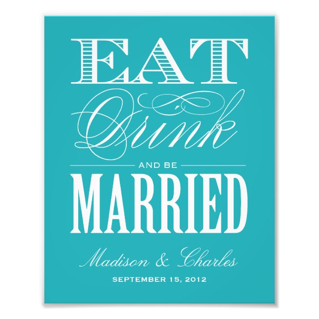 & BE MARRIED | RECEPTION PRINT (Front)