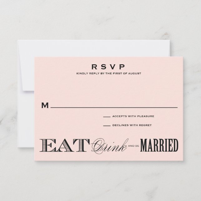 & BE MARRIED | RSVP 3.5 x 5 (Front)