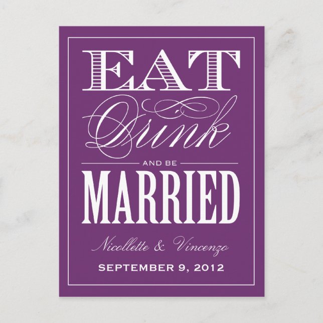 BE MARRIED | SAVE THE DATE ANNOUNCEMENT (Front)