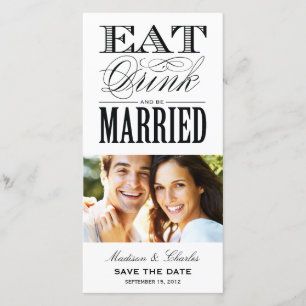 & BE MARRIED SAVE THE DATE ANNOUNCEMENT