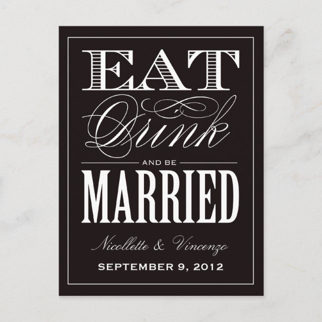 BE MARRIED | SAVE THE DATE ANNOUNCEMENT (Front)