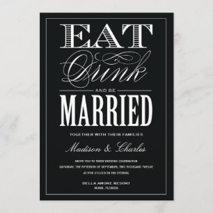 & BE MARRIED WEDDING INVITATION