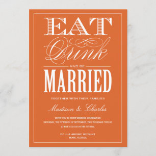 & BE MARRIED   WEDDING INVITATION