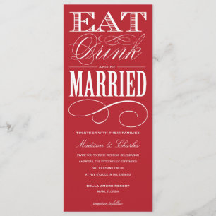 & BE MARRIED WEDDING INVITATION STYLE 2