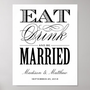 Be Married Wedding Reception Sign