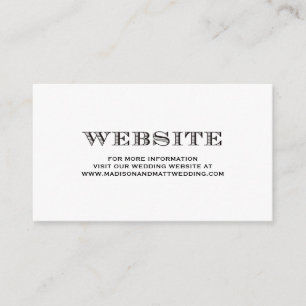 Be Married   Wedding Website Card