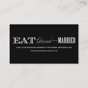 & BE MARRIED WEDDING WEBSITE CARDS