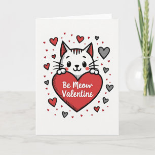 Be Meow Valentine Cat Card