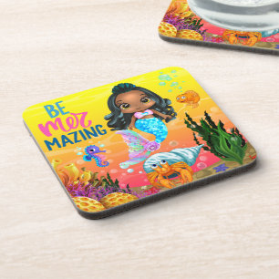 Be Mer-mazing Under the Sea Mermaid Themed Coaster