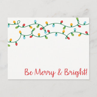 Be Merry and Bright! Holiday Postcard