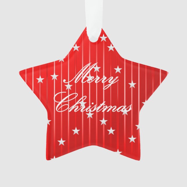 Be Merry and Shine Bright Acrylic Ornament (Front)
