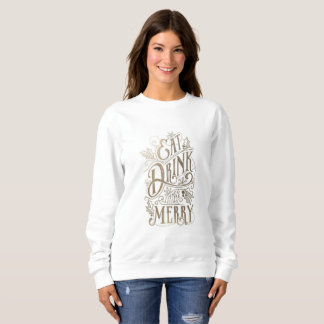 'Be Merry' Christmas Jumper Sweatshirt