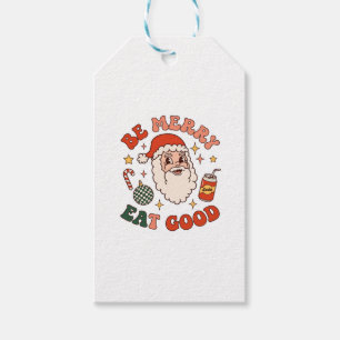 Be Merry Eat Good Christmas Santa Soda Candy Cane Gift Tags