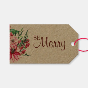 Be Merry Holiday Gift Tag