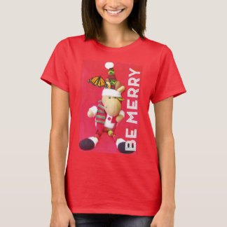 BE MERRY Holiday T-shirt for Women