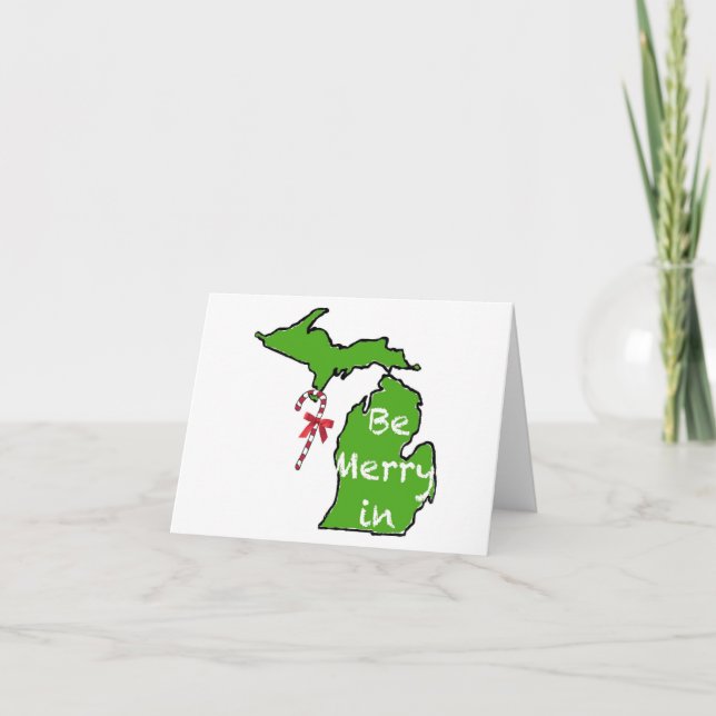 Be Merry in MI Holiday Card (Front)