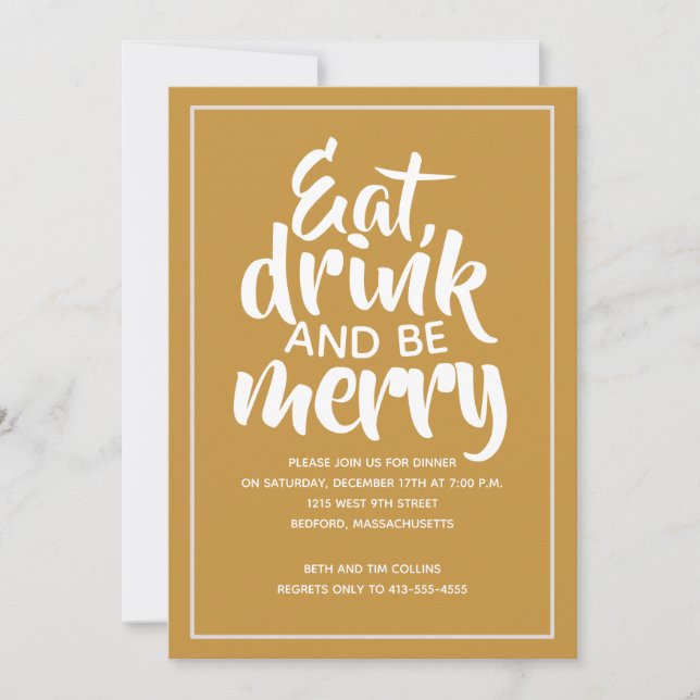 Be Merry Invitation (Front)