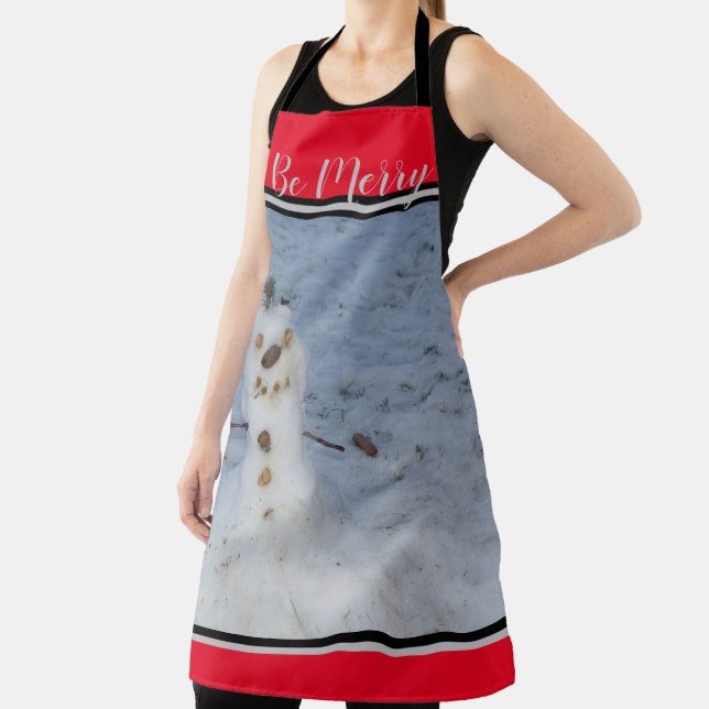Be Merry Little Snowman Apron (Insitu)