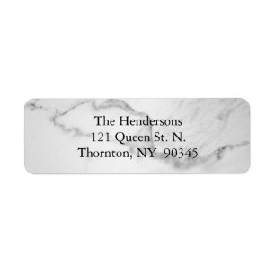 Be Merry Marble Address Label