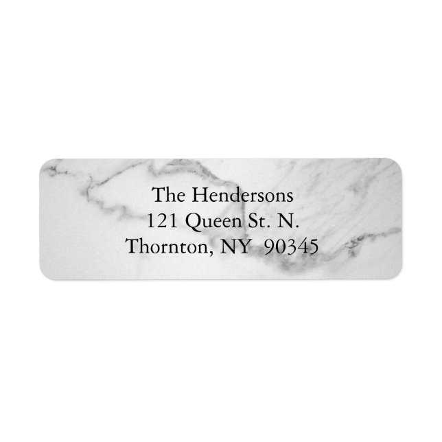 Be Merry Marble Address Label (Front)