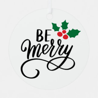 Be Merry   Metal Tree Decoration