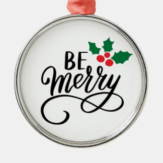 Be Merry   Metal Tree Decoration