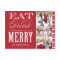 BE MERRY WITH STRIPES | HOLIDAY PHOTO POST CARD